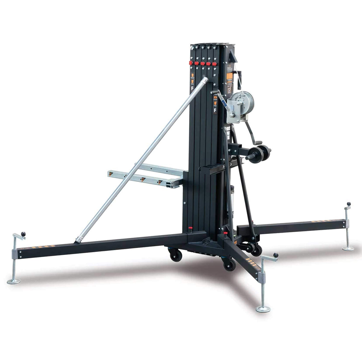 ProX FANTEK Spain Compact Front Loading Lifting Line Array Systems Tower 728 lbs Cap Max Height 19.52ft Incl Line Array Adapter New.