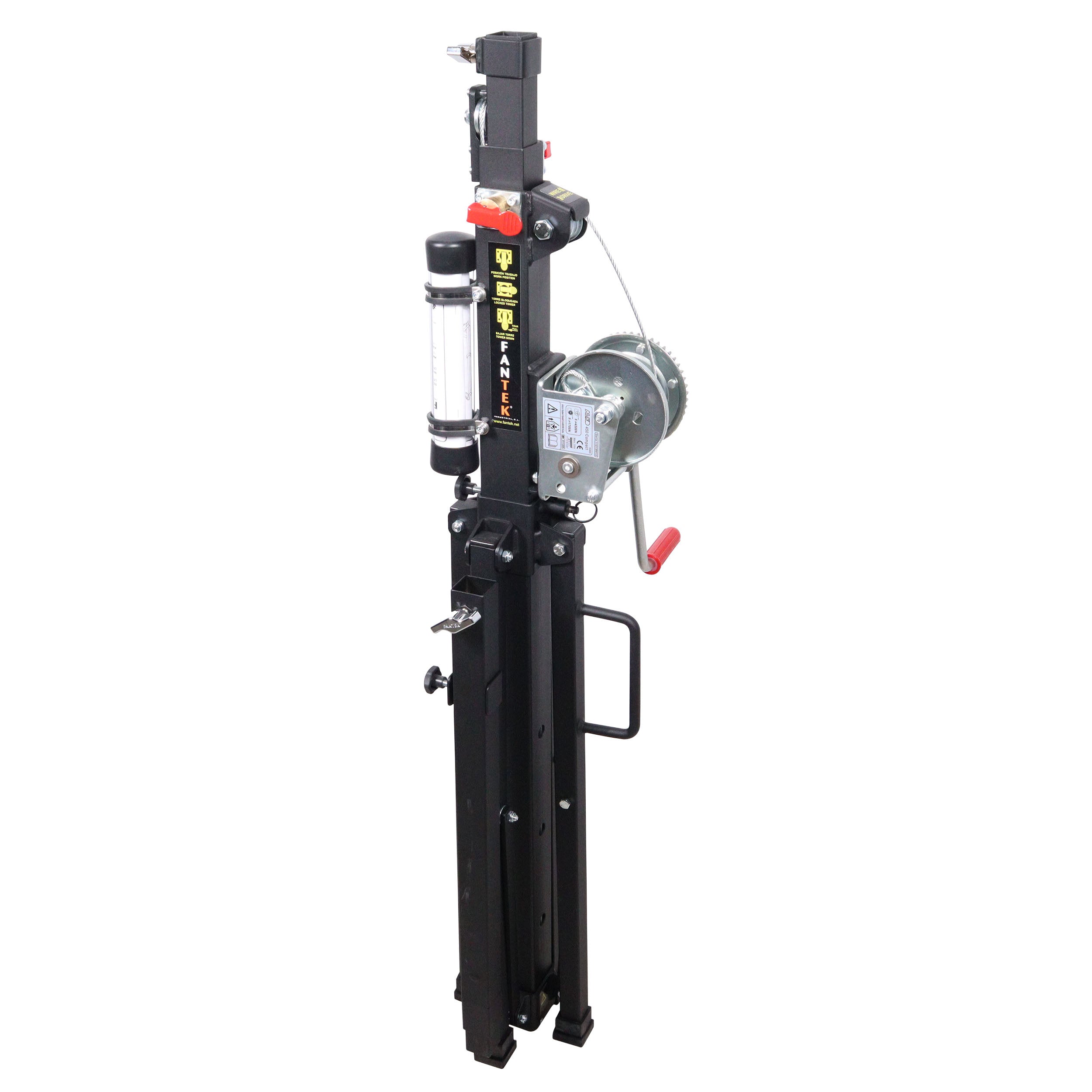 ProX Top Loading Truss Lifting Tower - Capacity 220 lbs Max Height 12.47 ft - Made in Spain by Fantek