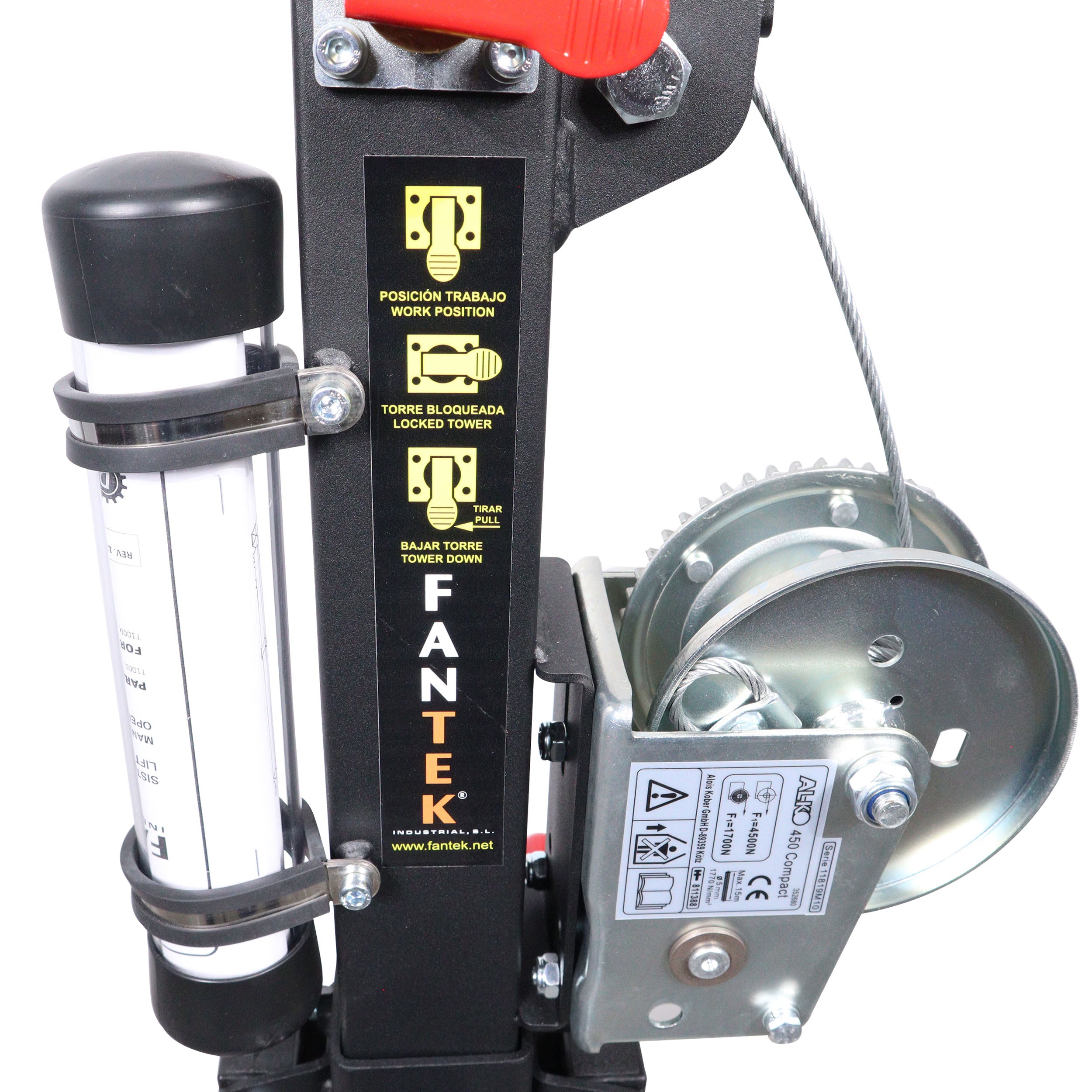 ProX Top Loading Truss Lifting Tower - Capacity 220 lbs Max Height 12.47 ft - Made in Spain by Fantek