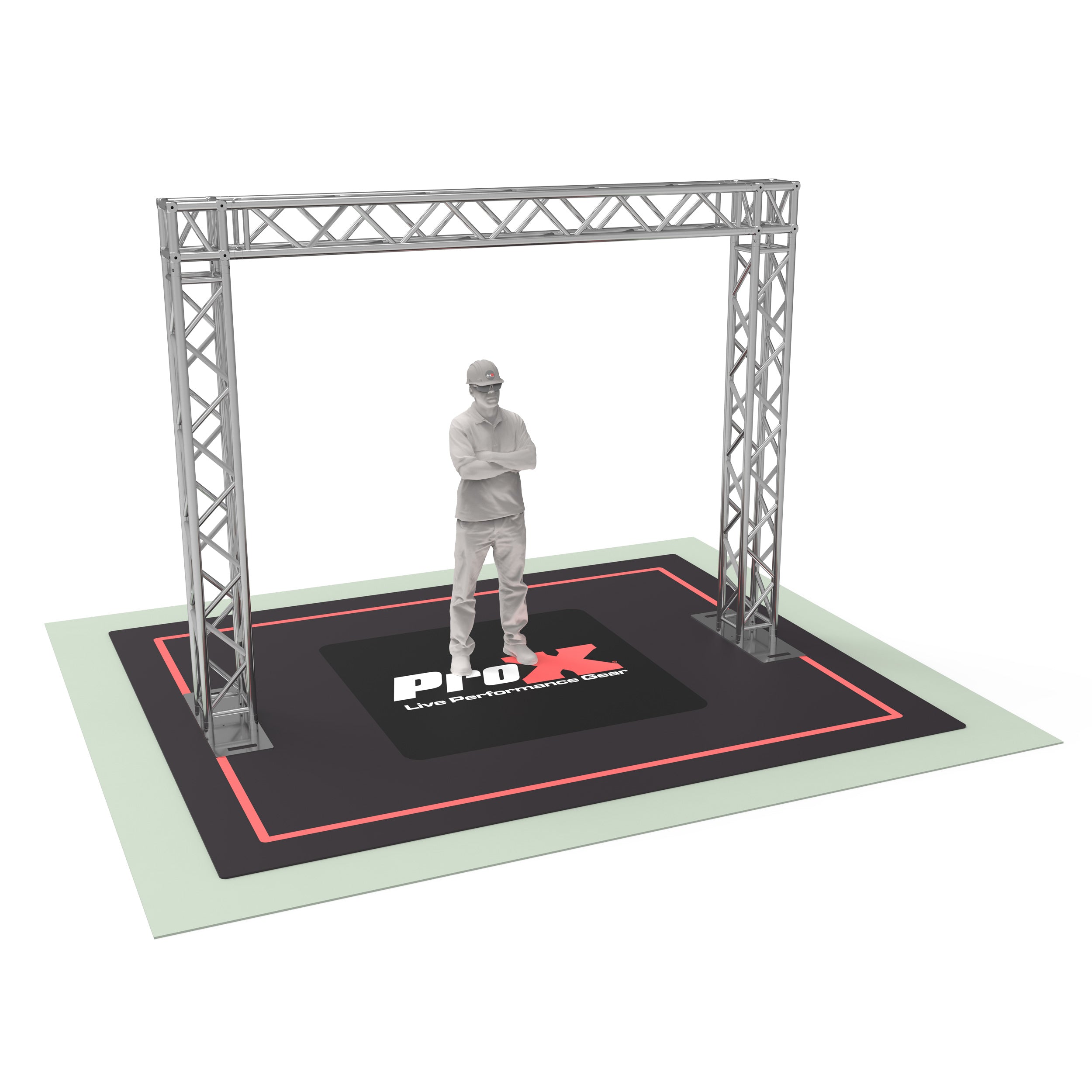 ProX Goal Post Truss System - 11.75 Ft W x 9.20 Ft H - Light Duty DJ Truss