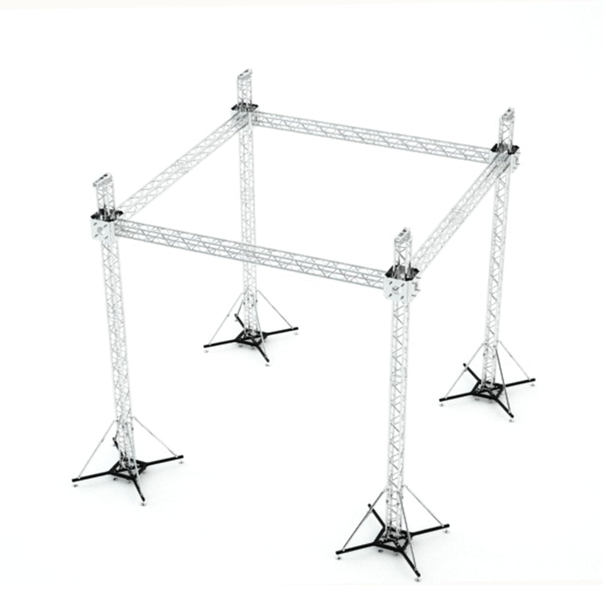 ProX F34 Stage Roofing Truss System with Ground Support and Chain Hoists – 20x20x23 Ft..