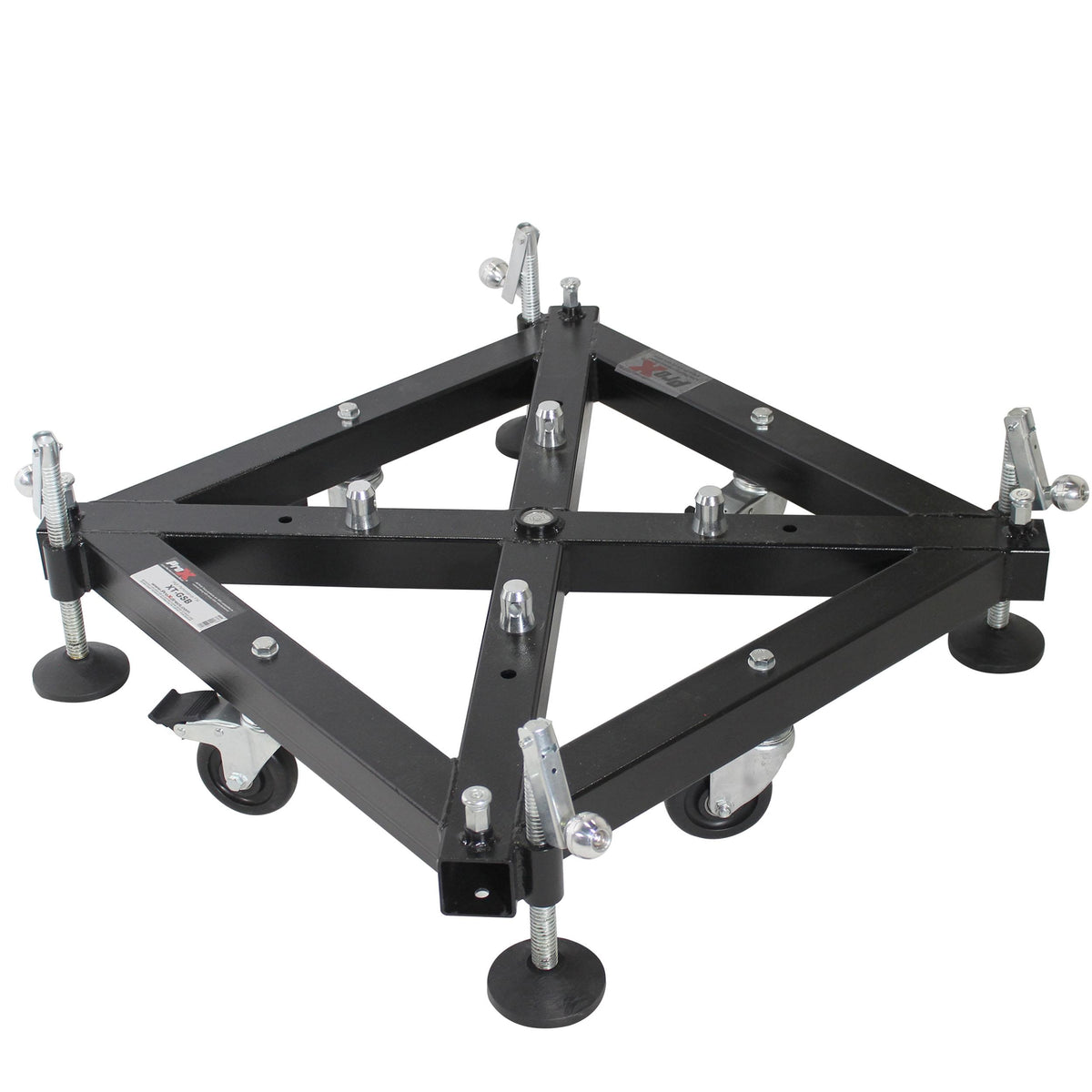 ProX PRO Truss Tower Stage Lift System Package -Top Block | Hinges | Base | Outriggers and 3.28 Ft. 3 mm Ladder Truss Segment.