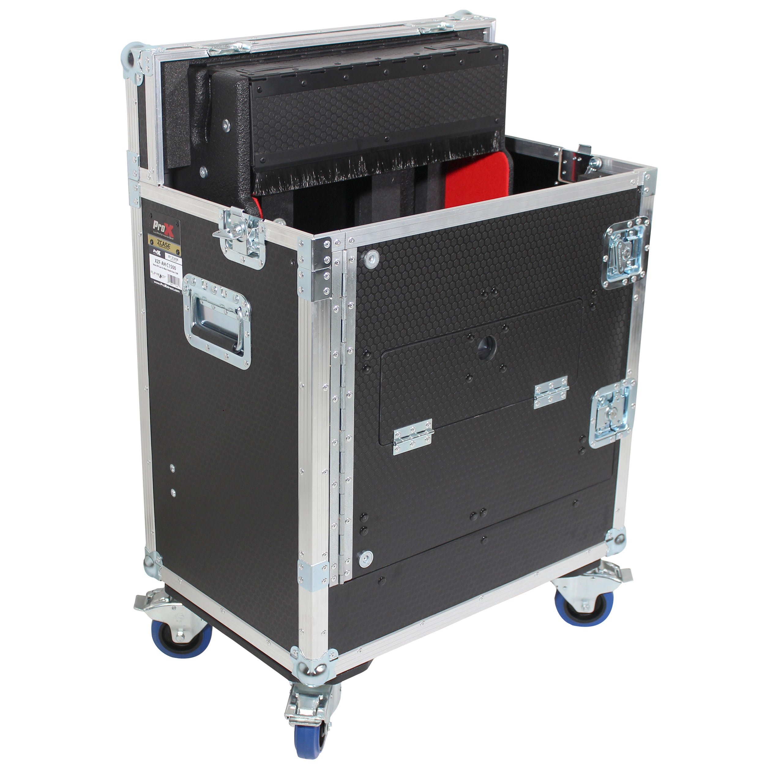 ProX Allen and Heath DLive C1500 Flip-Ready Hydraulic Console Easy Retracting Lifting Case by ZCASE