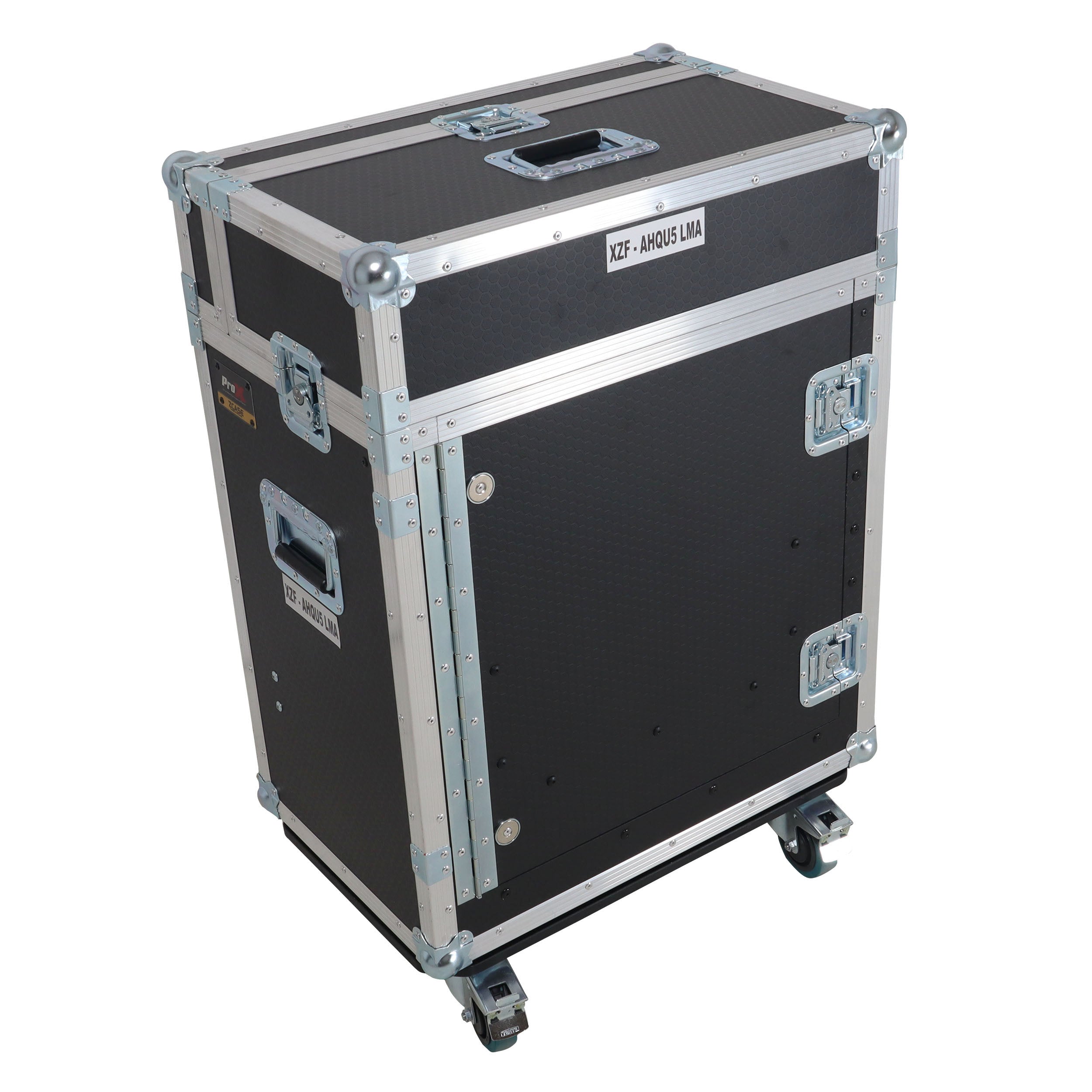 ProX Allen and Heath QU-5 Flip-Ready Hydraulic Console Easy Retracting Lifting Case 1U and Laptop Display Arm by ZCASE
