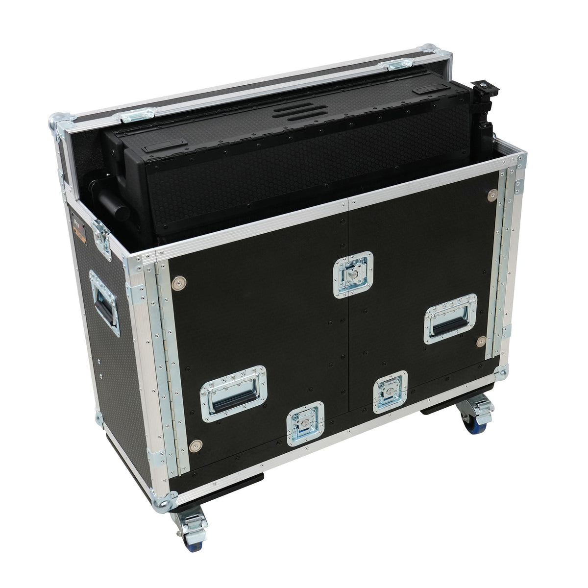 ProX Allen and Heath QU-7 Flip-Ready Hydraulic Console Easy Retracting Lifting Case 1U and Laptop Display Arm by ZCASE.