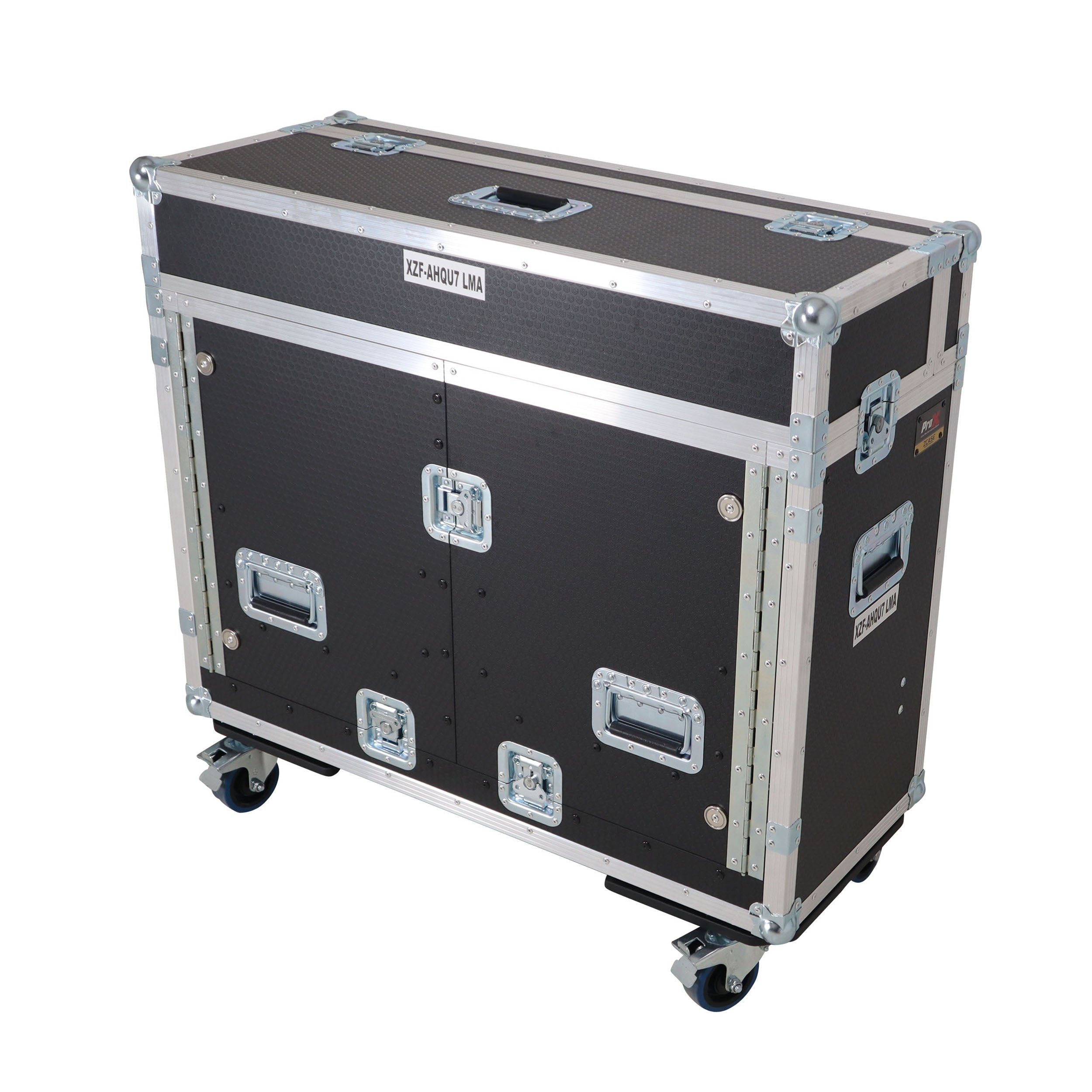 ProX Allen and Heath QU-7 Flip-Ready Hydraulic Console Easy Retracting Lifting Case 1U and Laptop Display Arm by ZCASE