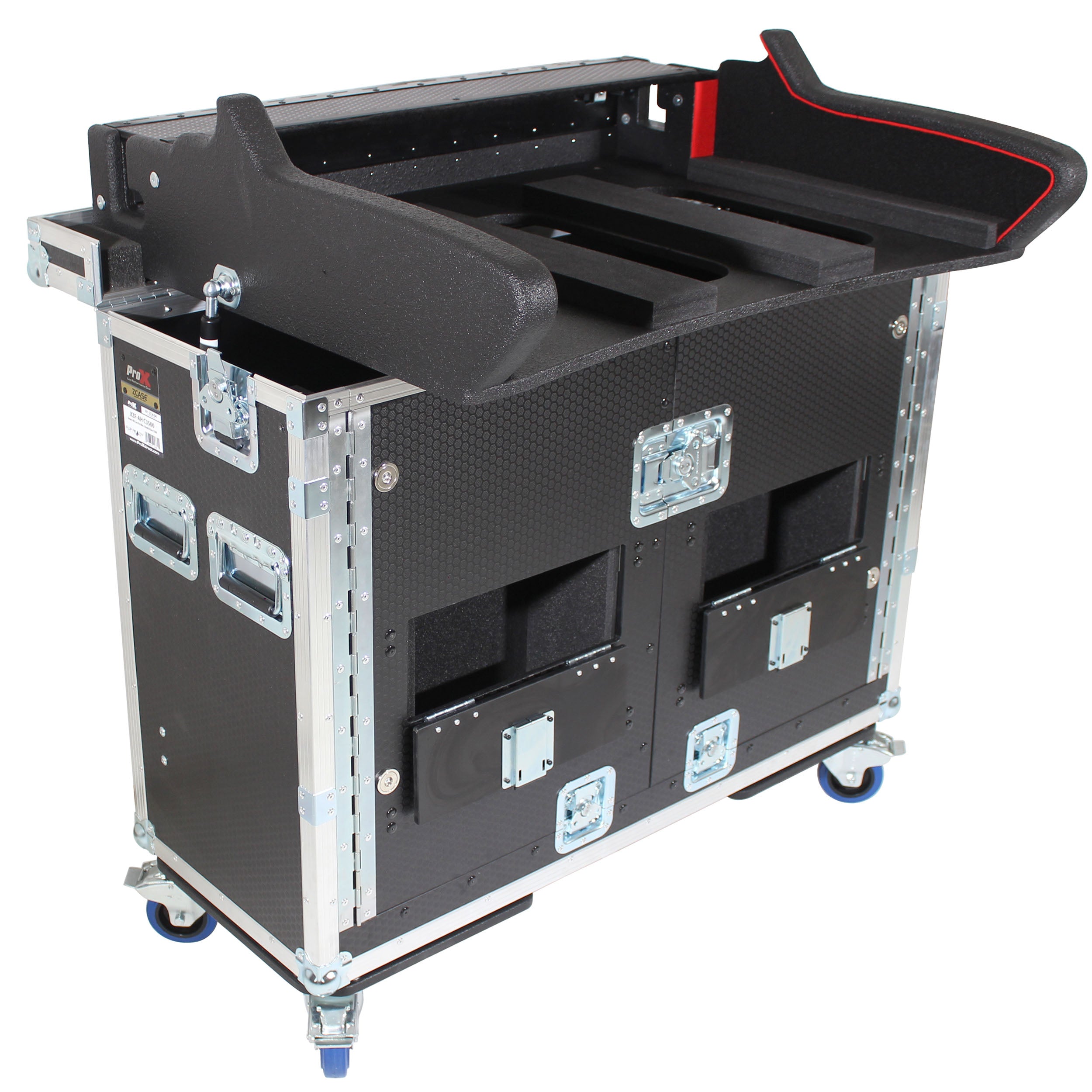 ProX Allen and Heath DLive S5000 Flip-Ready Hydraulic Console Easy Retracting Lifting Case by ZCASE