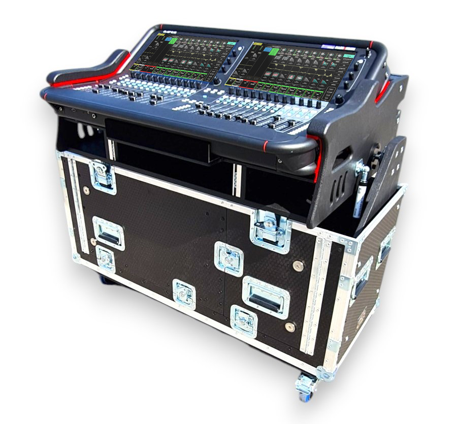 ProX Allen and Heath AVANTIS Flip-Ready Hydraulic Console Easy Retracting Lifting 2U Rack Space Case by ZCASE