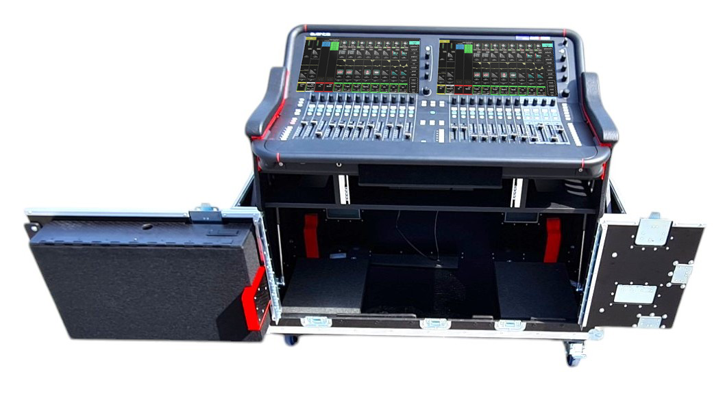 ProX Allen and Heath AVANTIS Flip-Ready Hydraulic Console Easy Retracting Lifting 2U Rack Space Case by ZCASE