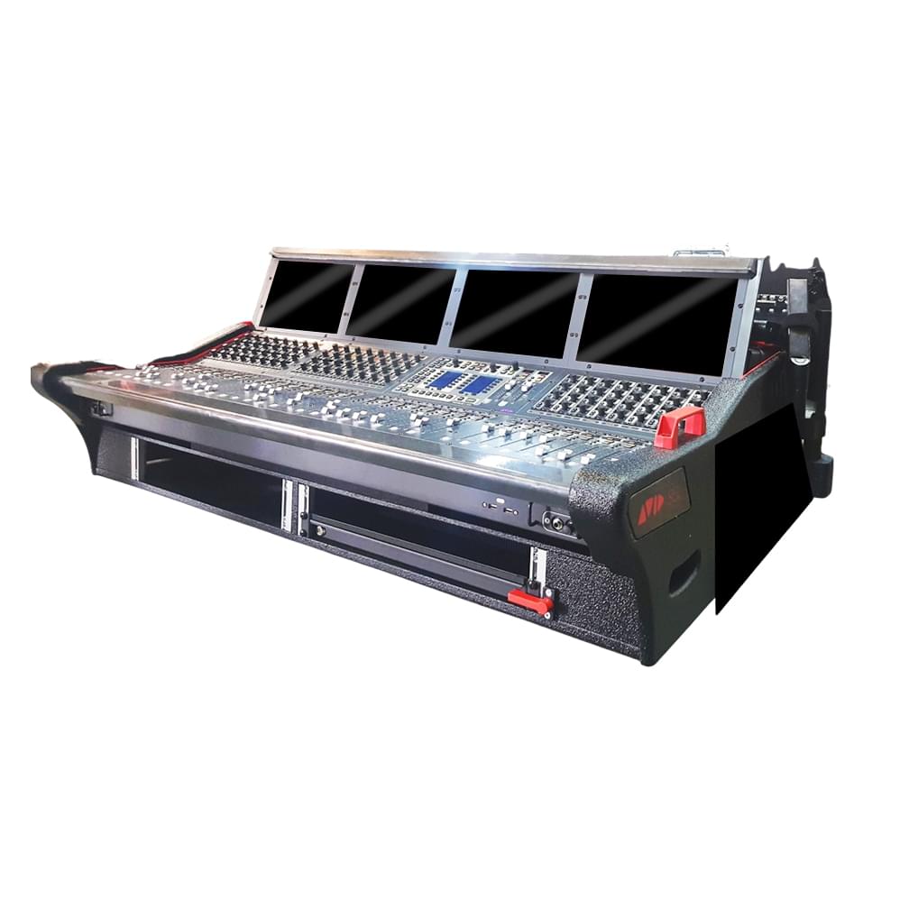 ProX Avid Venue S6L-32D Flip-Ready Hydraulic Console Easy Retracting Lifting 2U Rack Space Detachable Case by ZCASE.