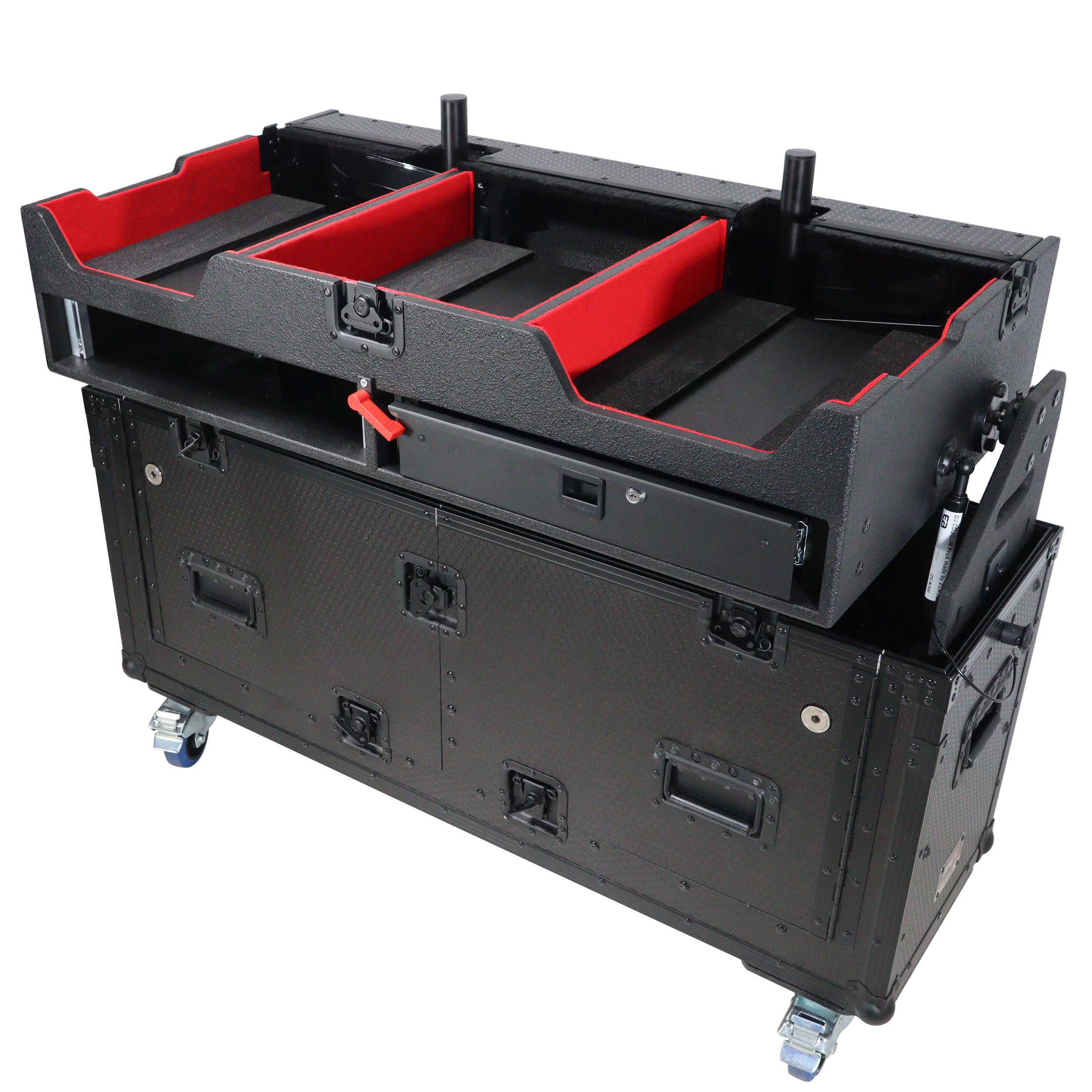 ProX Flip-Ready Easy Retracting Hydraulic Lift Case for Pioneer CDJ-3000 and DJM-900 NXS2 System