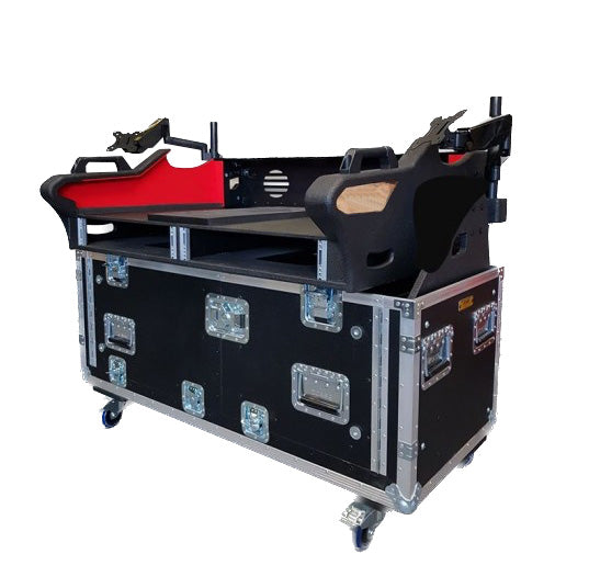 ProX Flip-Ready Detachable Easy Retracting Hydraulic Lift Case With 2x2U for Digico SD12 Digital Mixing Console by ZCase®
