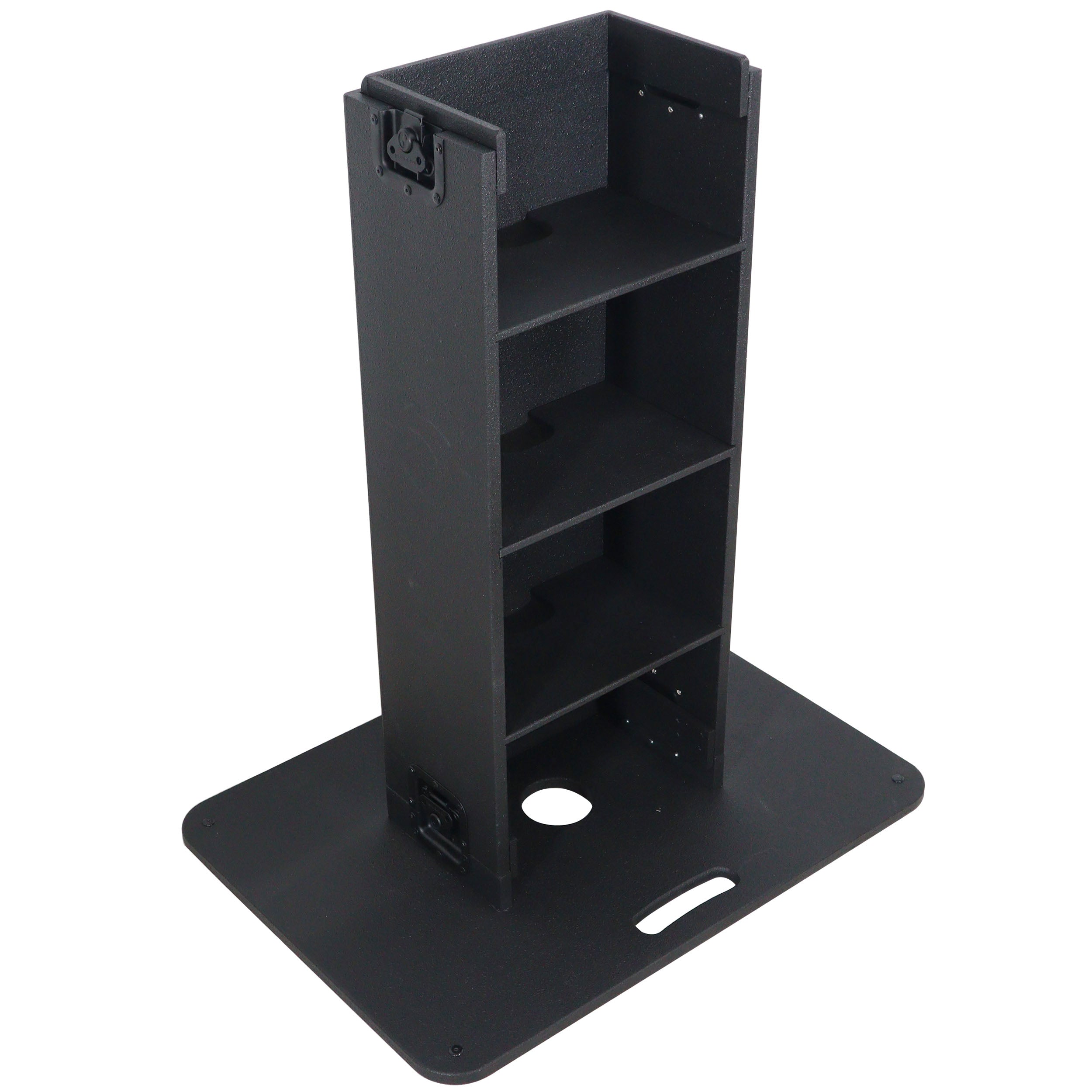 ProX Control Tower DJ Podium for Pioneer DDJ-REV7 XDJ-XZ FLX10 RANE Four- Black Finish
