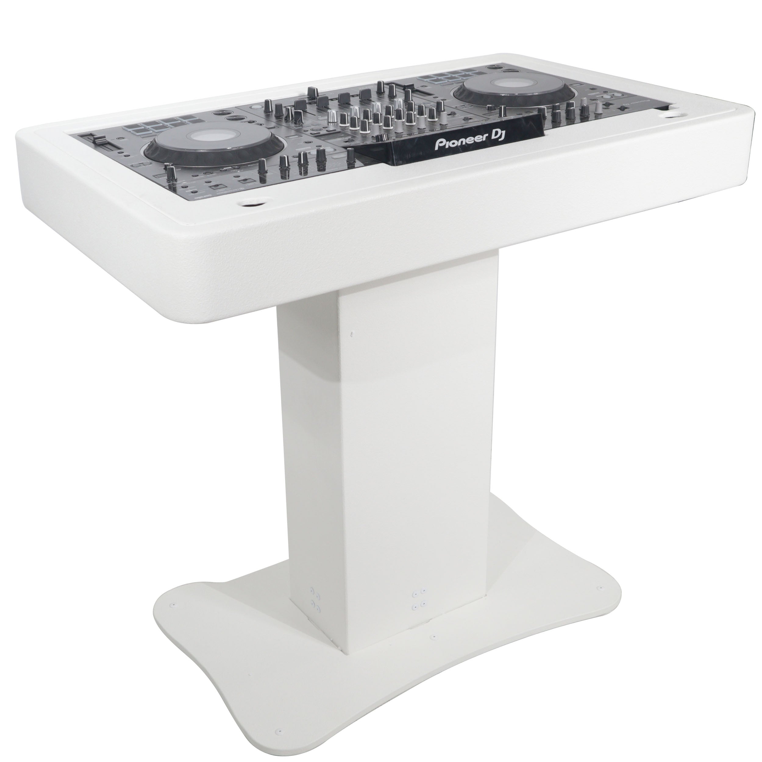 ProX Control Tower DJ Podium for Pioneer DDJ-REV7 XDJ-XZ FLX10 RANE Four - White Finish