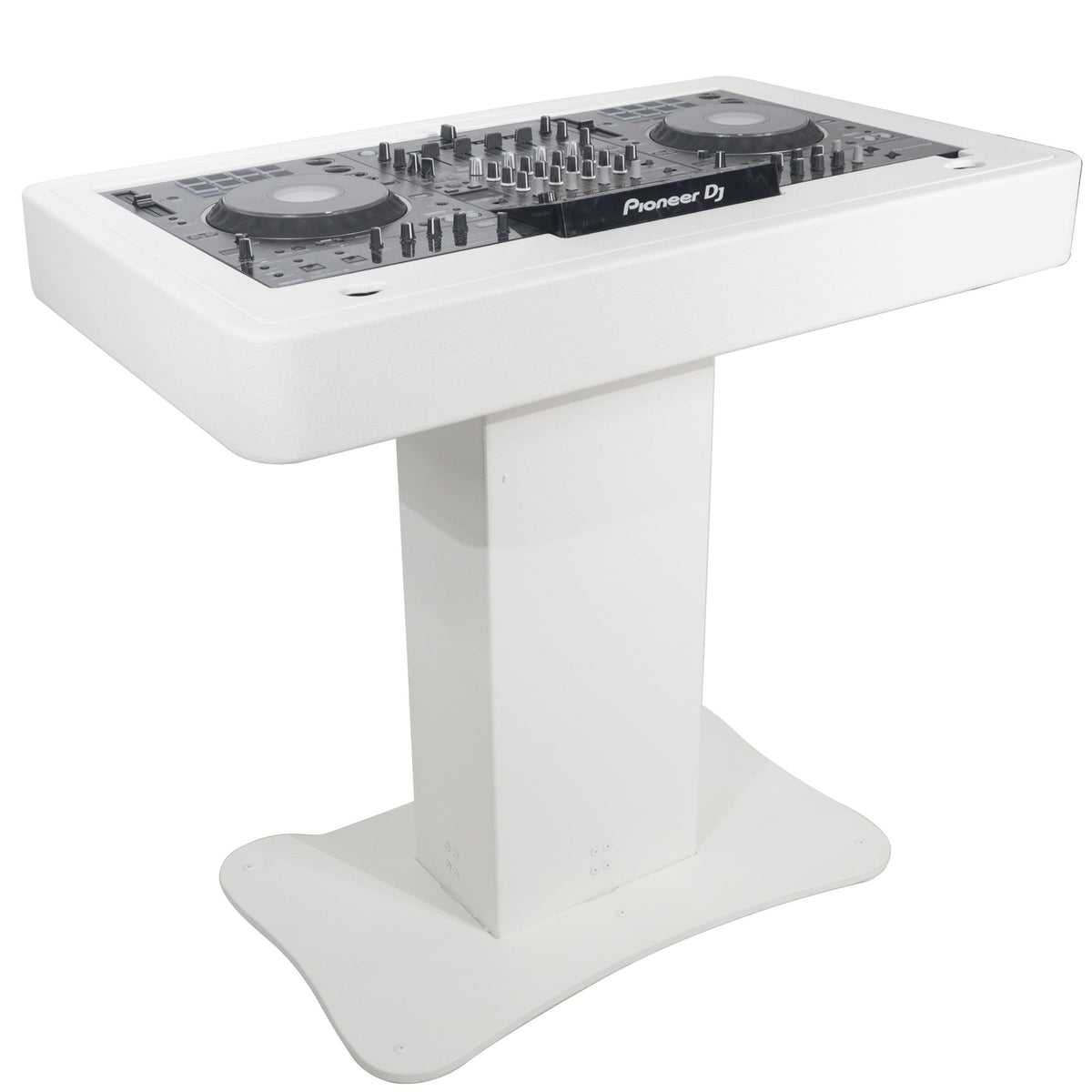 ProX Control Tower DJ Podium for Pioneer DDJ-REV7 XDJ-XZ FLX10 RANE Four - White Finish.