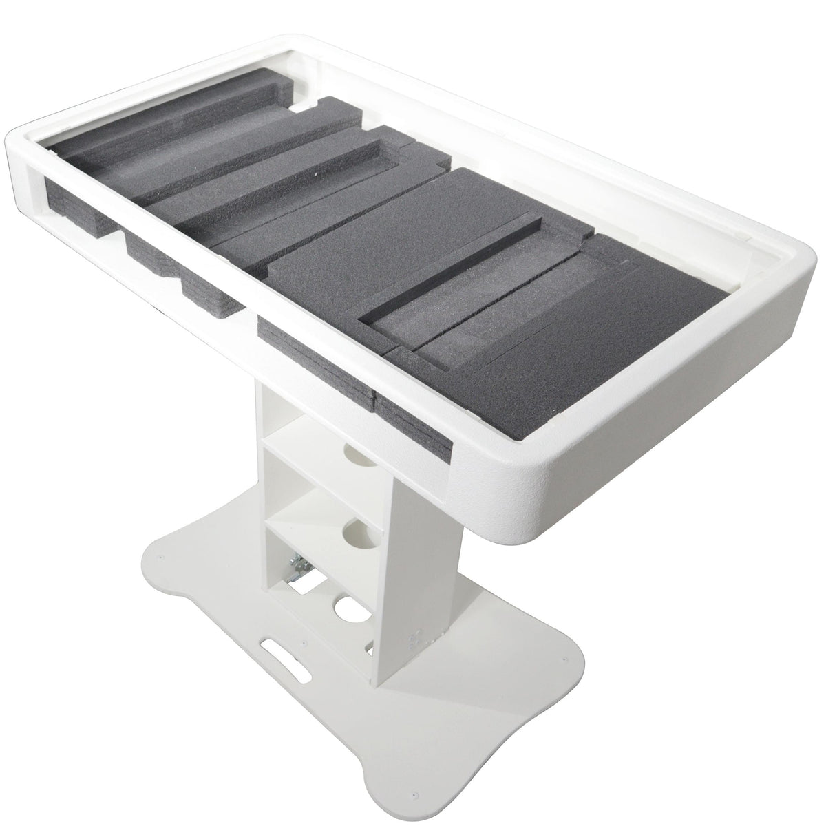 ProX Control Tower DJ Podium for Pioneer DDJ-REV7 XDJ-XZ FLX10 RANE Four - White Finish.