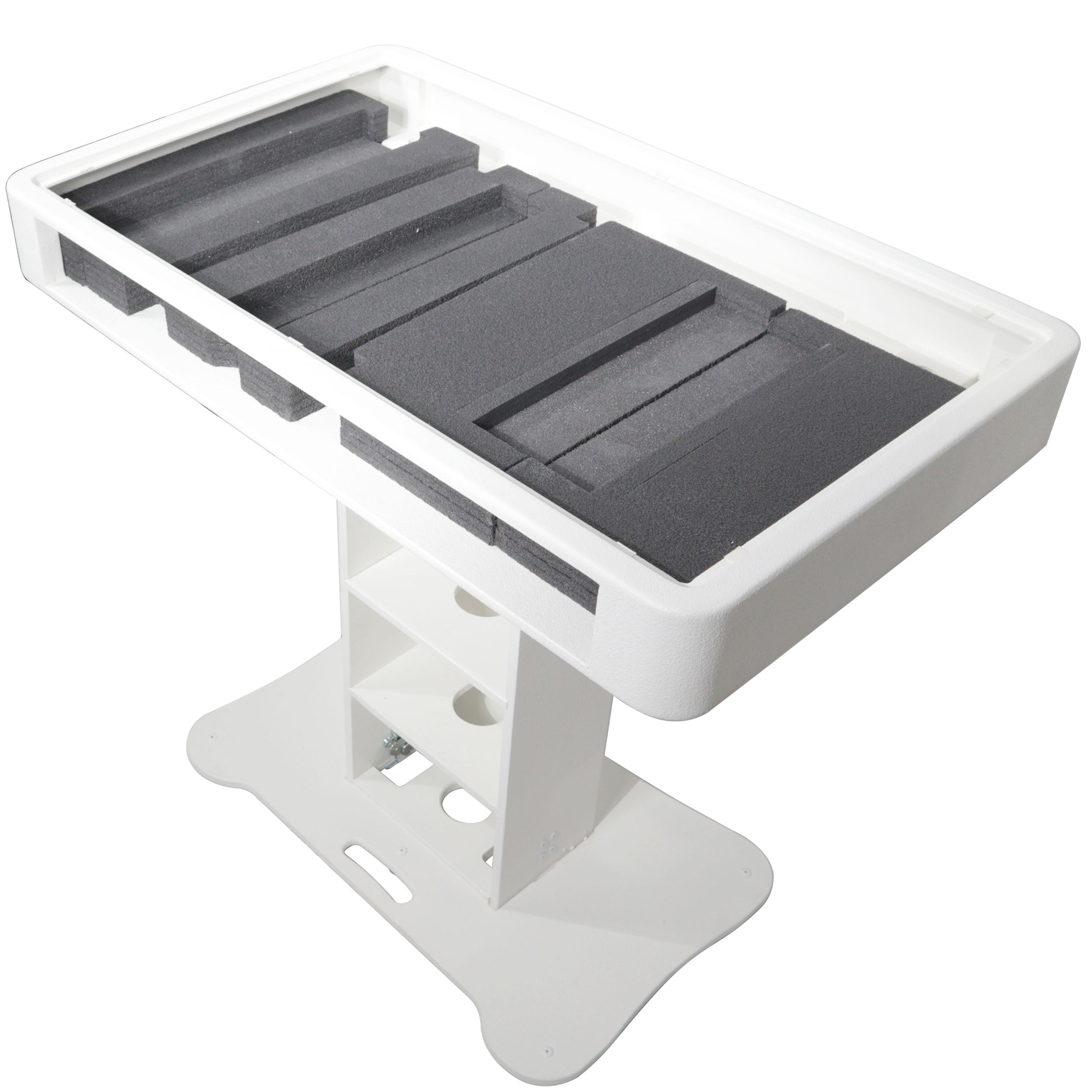 ProX Control Tower DJ Podium for Pioneer DDJ-REV7 XDJ-XZ FLX10 RANE Four - White Finish