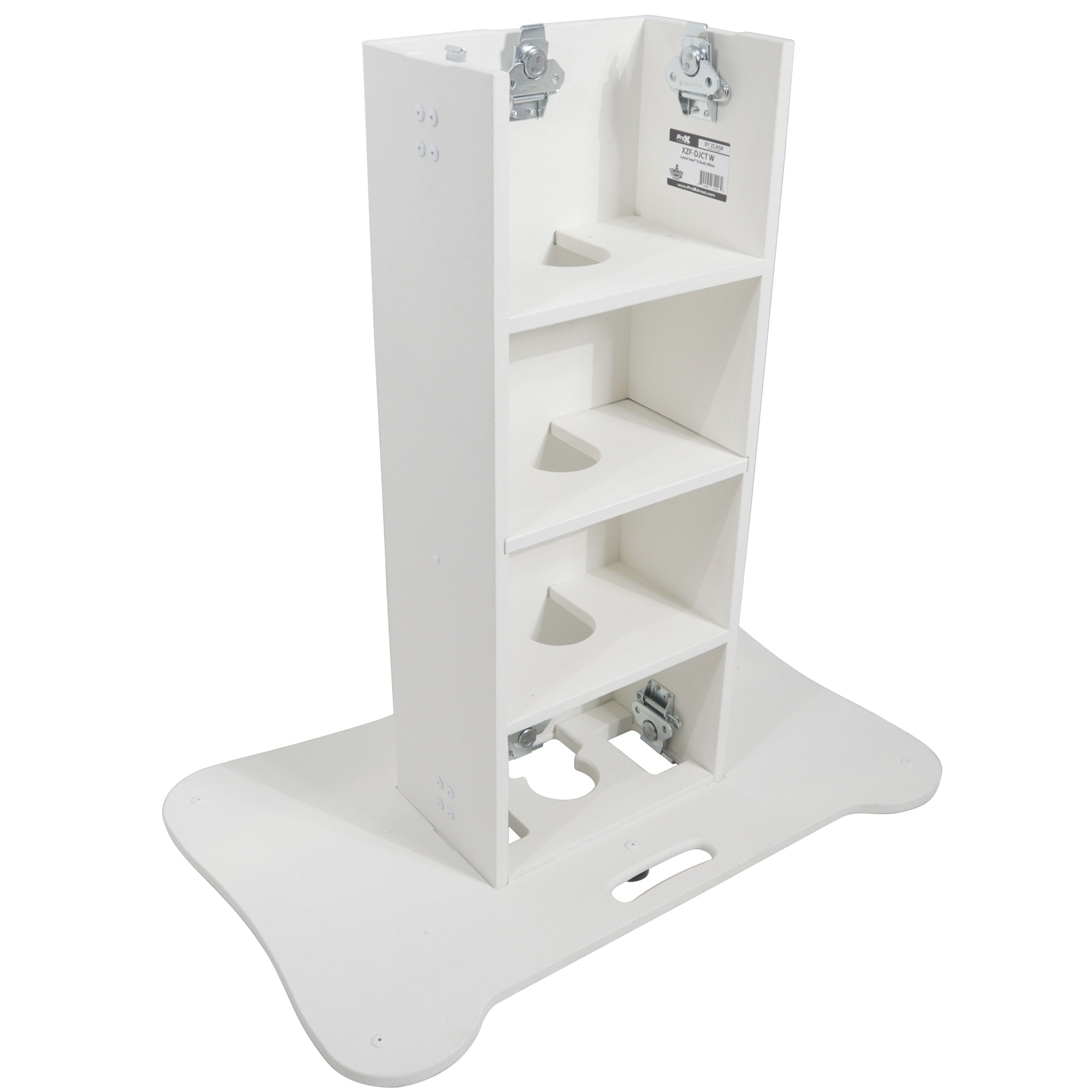 ProX Control Tower DJ Podium for Pioneer DDJ-REV7 XDJ-XZ FLX10 RANE Four - White Finish