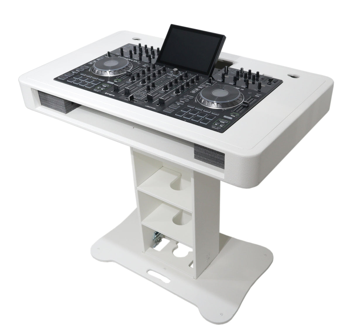ProX Replacement for Denon PRIME 4 Top Face Plate for Control Tower DJ Podium White Finish.