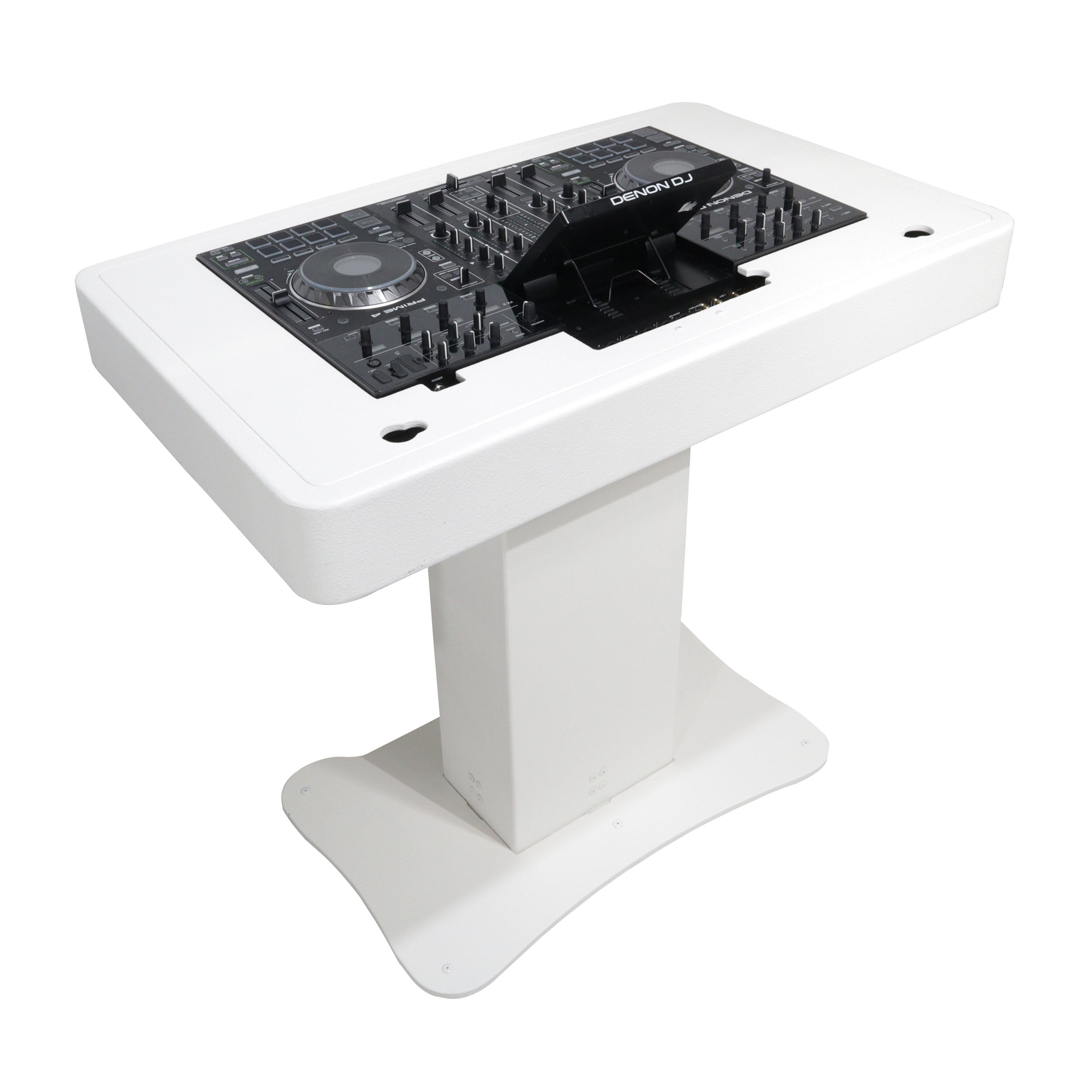 ProX Replacement for Denon PRIME 4 Top Face Plate for Control Tower DJ Podium White Finish