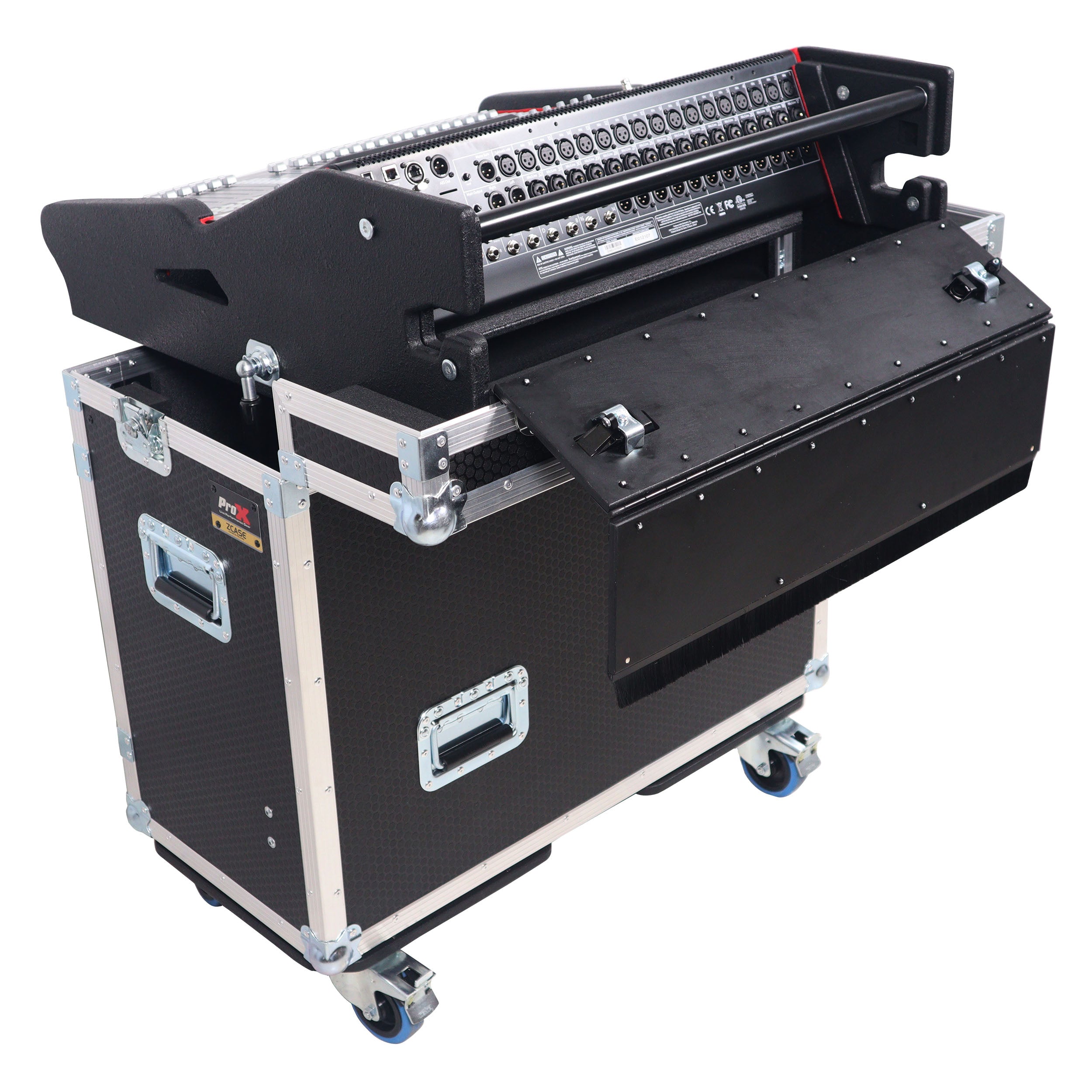 ProX Flip-Ready Easy Retracting Hydraulic Lift Case for PreSonus StudioLive 32SX Mixing Console