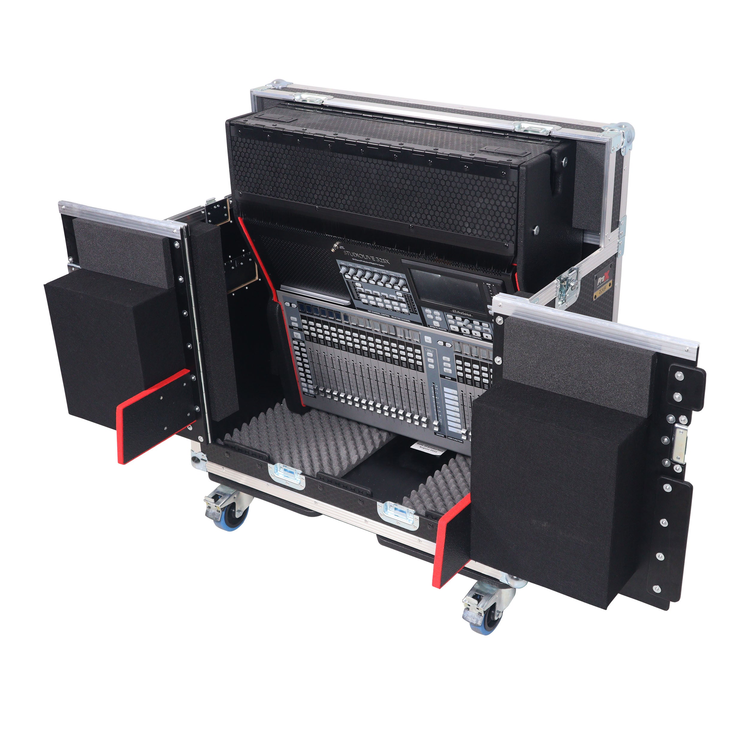 ProX Flip-Ready Easy Retracting Hydraulic Lift Case for PreSonus StudioLive 32SX Mixing Console