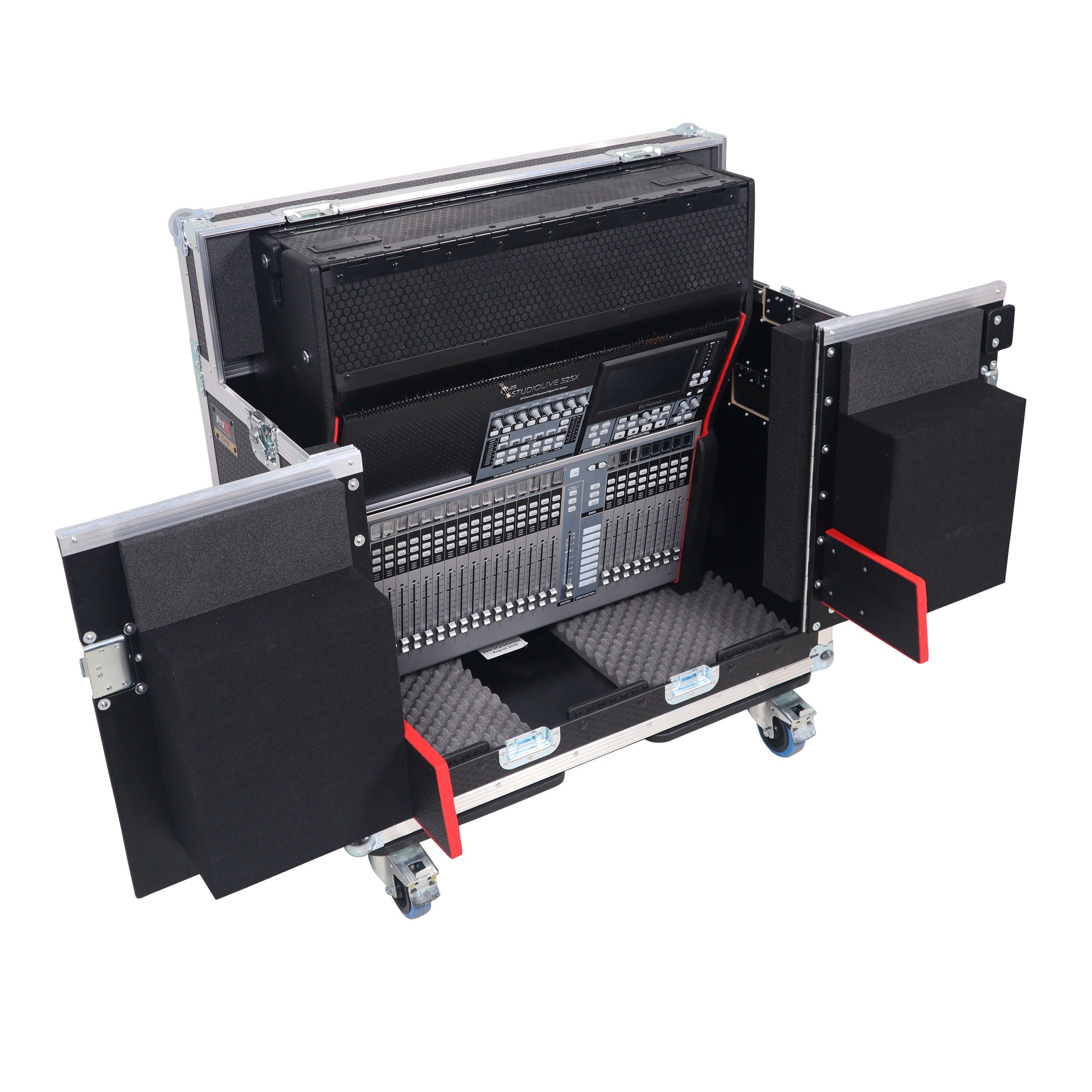 ProX Flip-Ready Easy Retracting Hydraulic Lift Case for PreSonus StudioLive 32SX Mixing Console