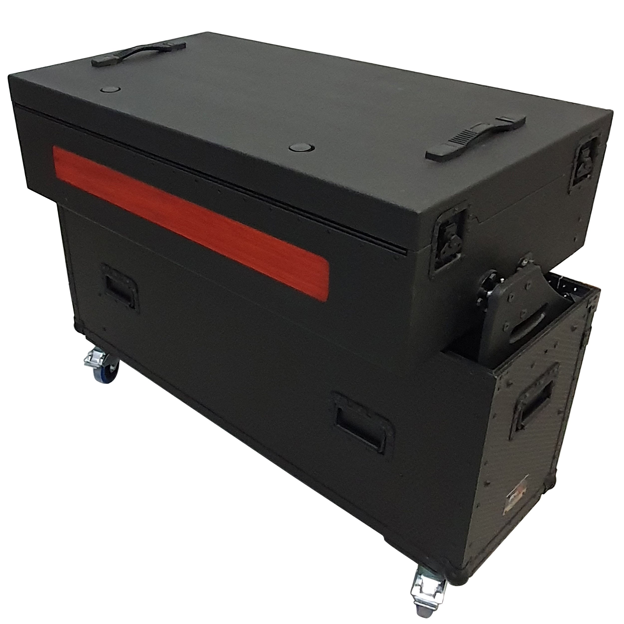 ProX Flip-Ready Easy Retracting Hydraulic Lift Case for RANE Twelve Seventy and Seventy Two MKII Series , with Two Laptop Arms