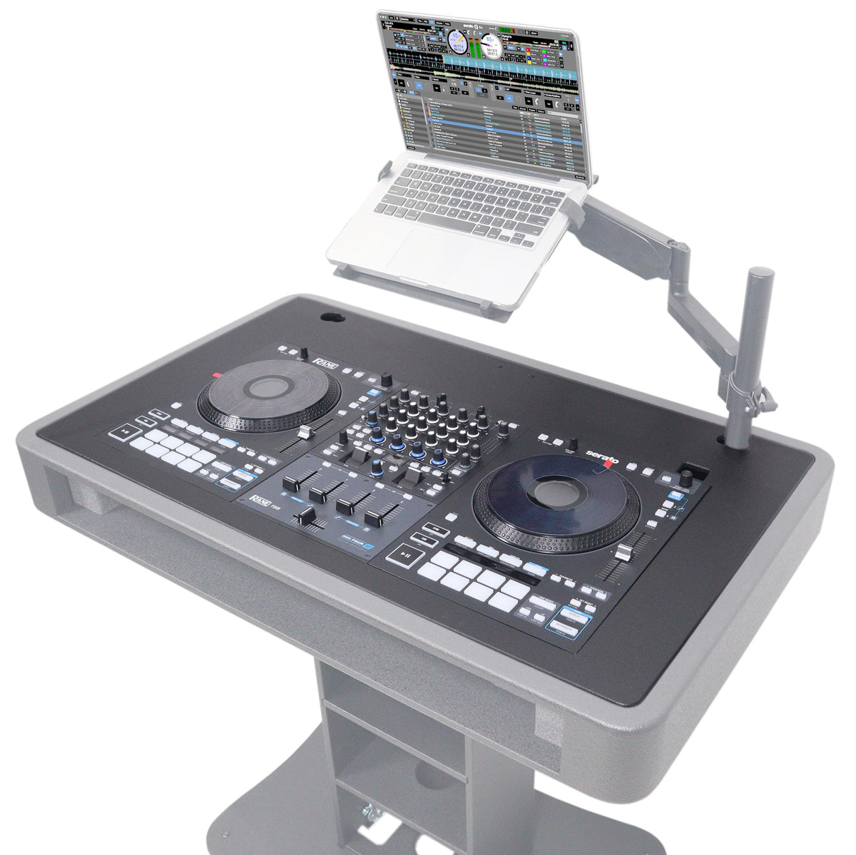 ProX Replacement for RANE Four Top Face Plate for Control Tower DJ Podium Black Finish.