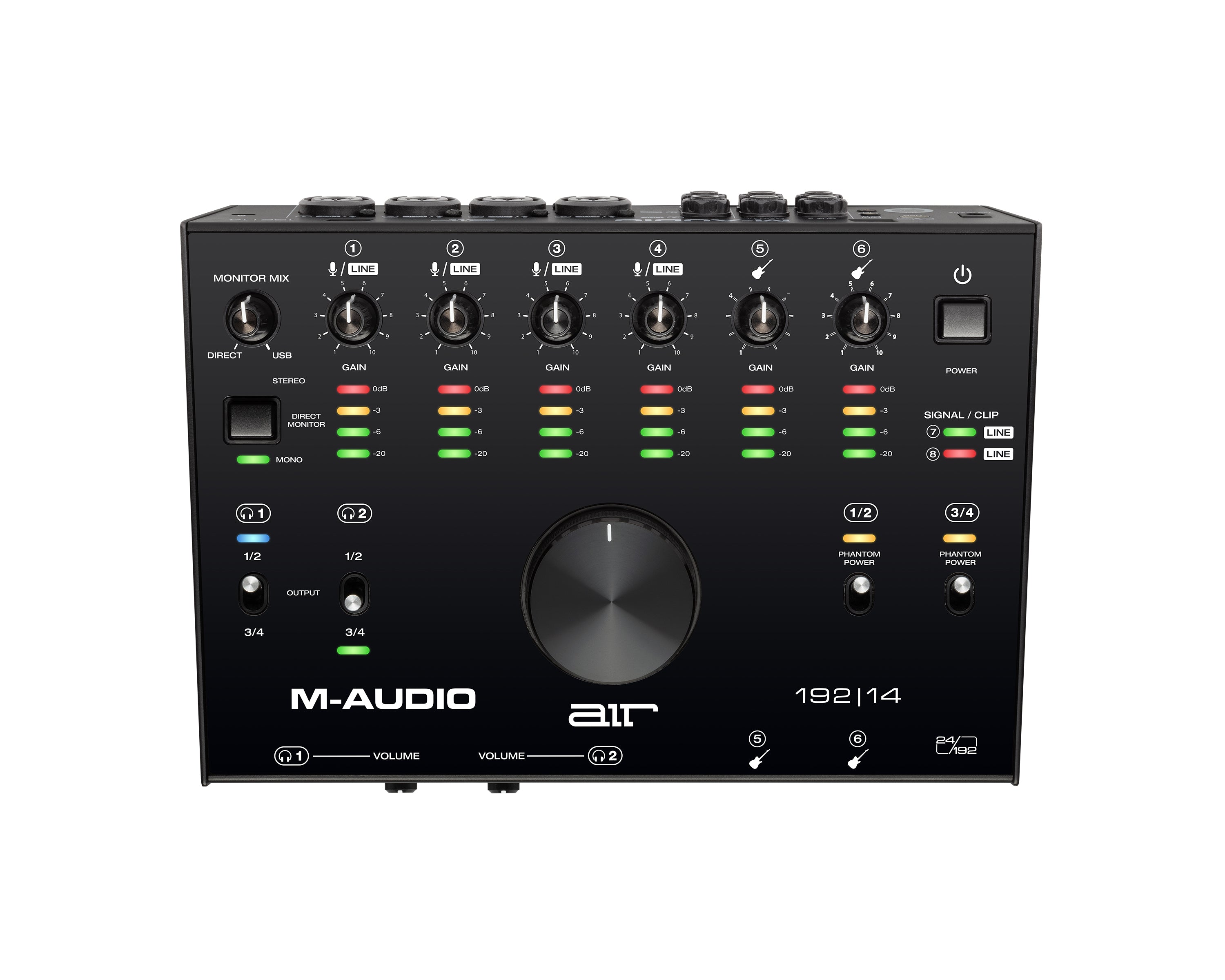M-Audio AIR 192|14 - 8-In/4-Out 24/192 USB Audio Interface