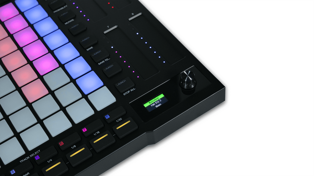 Akai APC64 - Ableton Live Controller With 64 Velocity-Sensitive Pads and 8 Assignable Touch Strips.