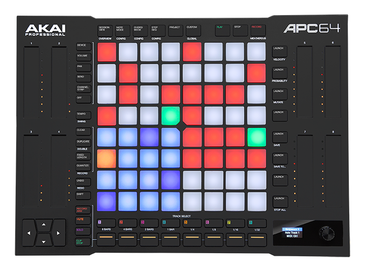 Akai APC64 - Ableton Live Controller With 64 Velocity-Sensitive Pads and 8 Assignable Touch Strips