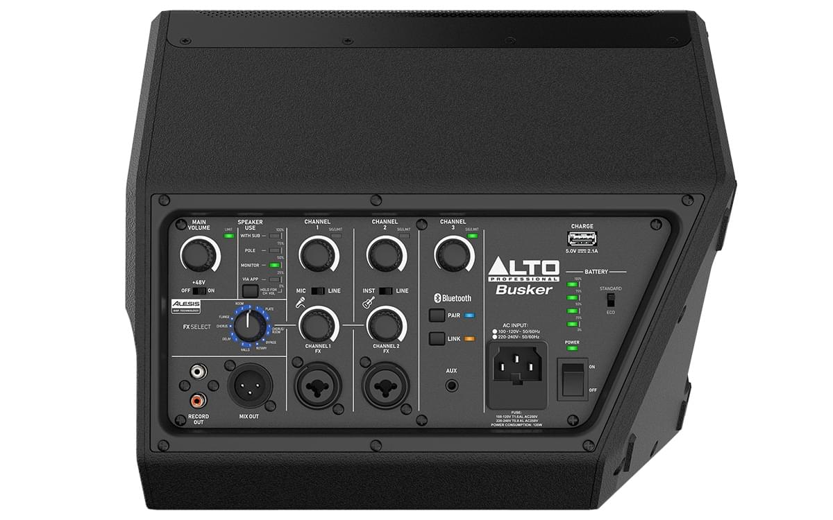 Alto BUSKER - 200-Watt Premium Battery Powered Portable PA.