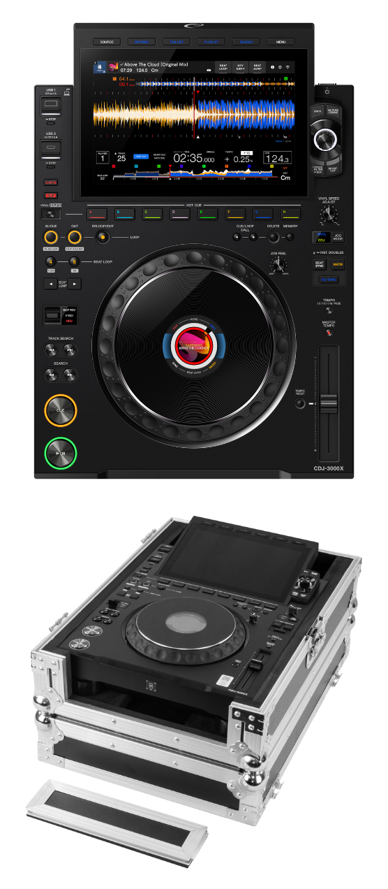 AlphaTheta CDJ-3000X + Odyssey FZ3000X Flight Case Bundle