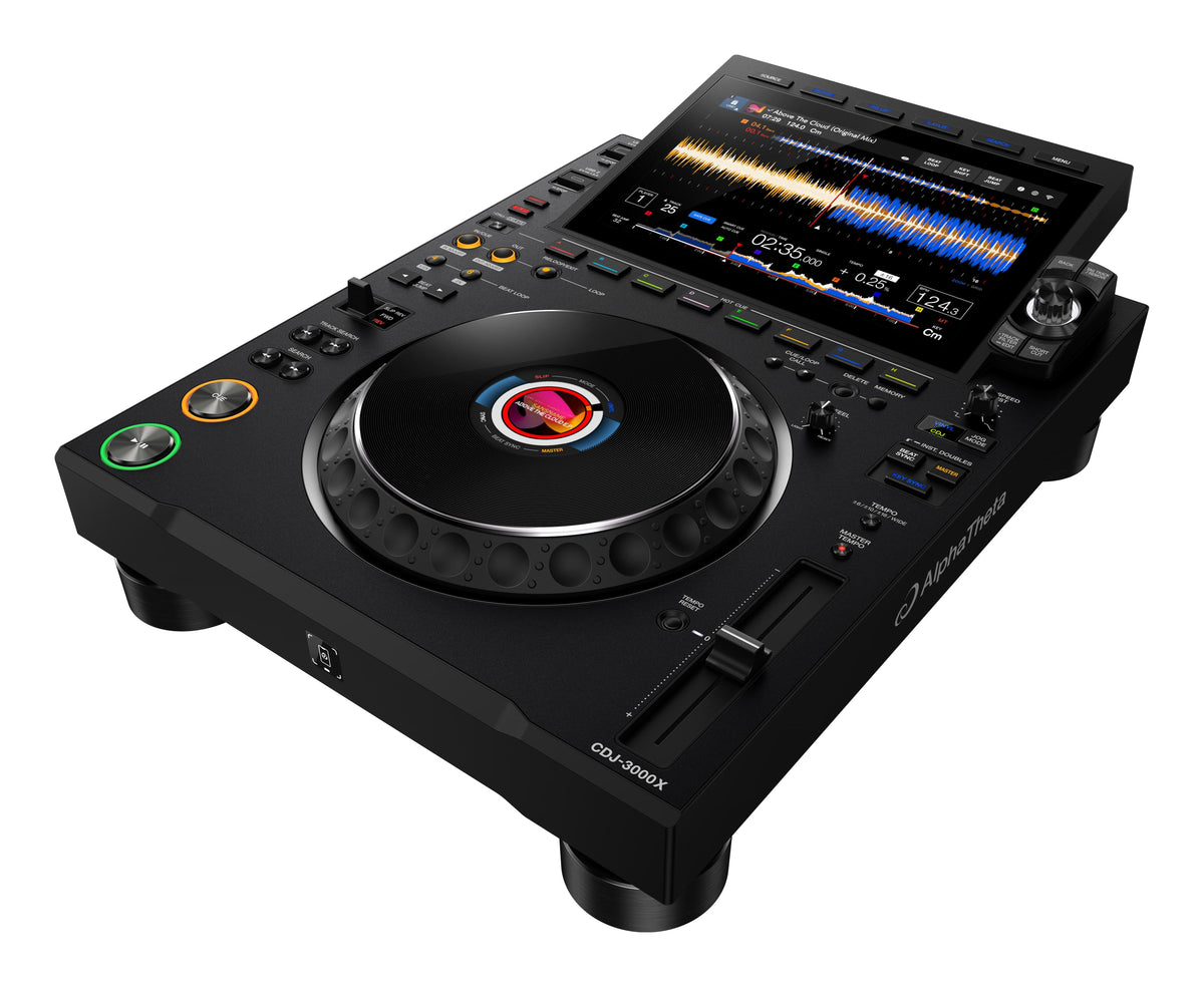 AlphaTheta CDJ-3000X - Flagship DJ Player.