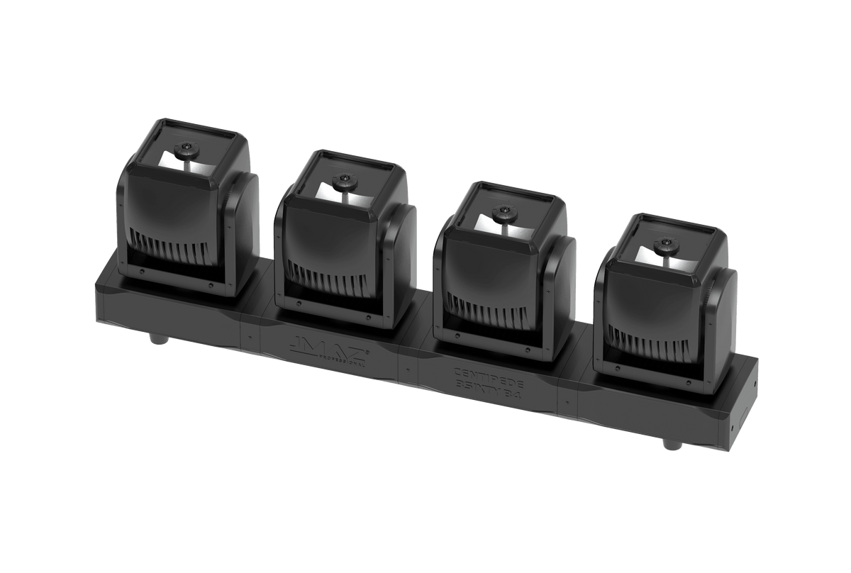 JMAZ PROFESSIONAL CENTIPEDE 3SIXTY B4 - RGBW LED Intelligent 4 Moving Head Bar.