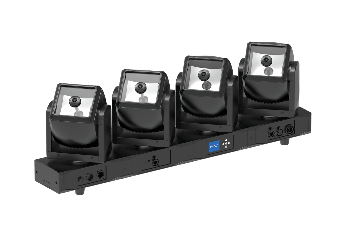 JMAZ PROFESSIONAL CENTIPEDE 3SIXTY B4 - RGBW LED Intelligent 4 Moving Head Bar.