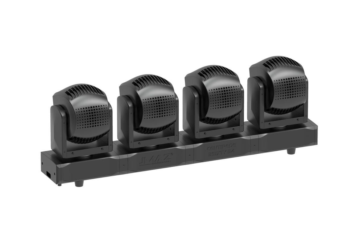 JMAZ PROFESSIONAL CENTIPEDE 3SIXTY B4 - RGBW LED Intelligent 4 Moving Head Bar.