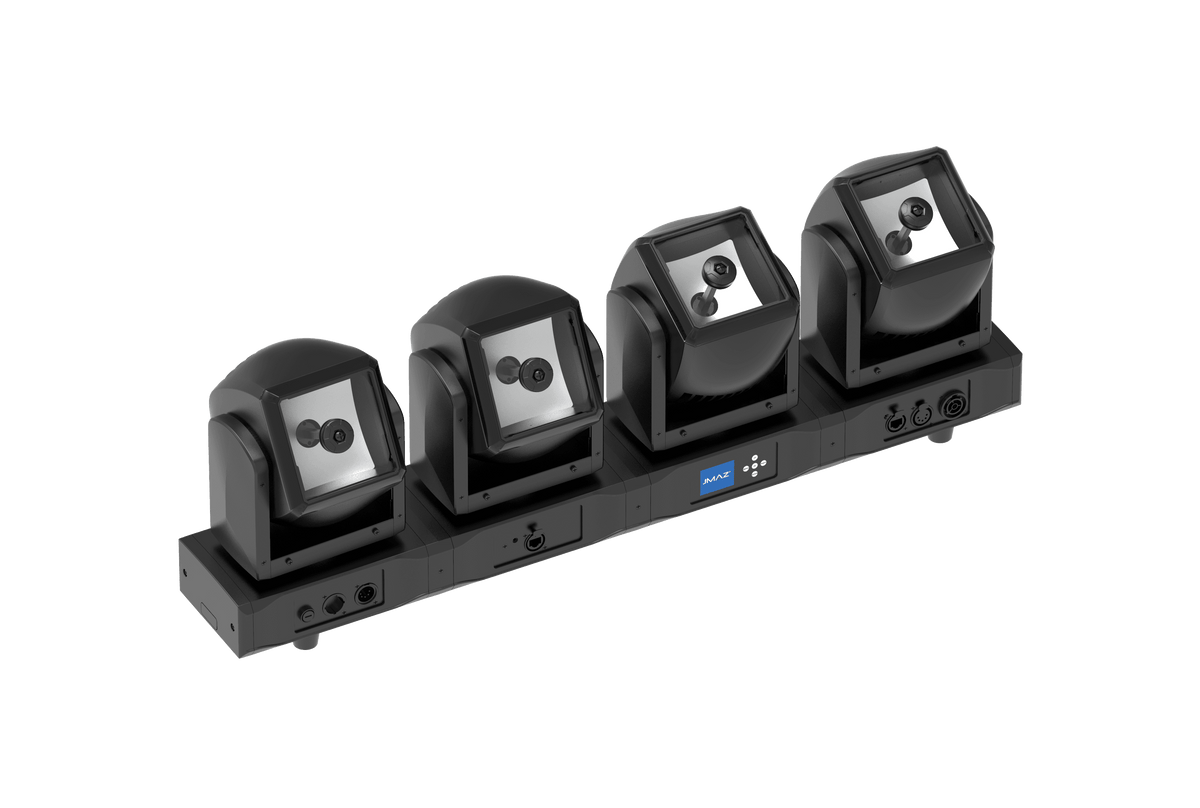 JMAZ PROFESSIONAL CENTIPEDE 3SIXTY B4 - RGBW LED Intelligent 4 Moving Head Bar.