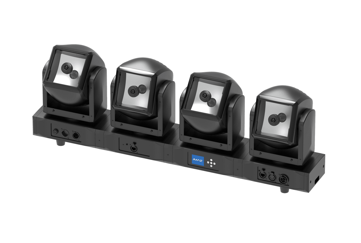 JMAZ PROFESSIONAL CENTIPEDE 3SIXTY B4 - RGBW LED Intelligent 4 Moving Head Bar.