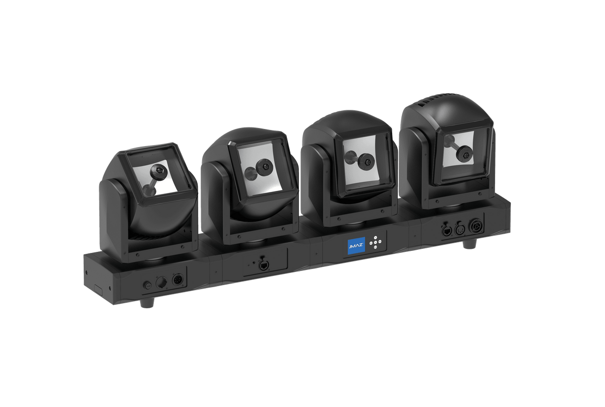 JMAZ PROFESSIONAL CENTIPEDE 3SIXTY B4 - RGBW LED Intelligent 4 Moving Head Bar.