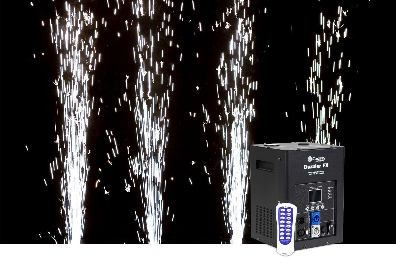 Colorkey Dazzler FX MK2 - Cold Spark Machine (Black)