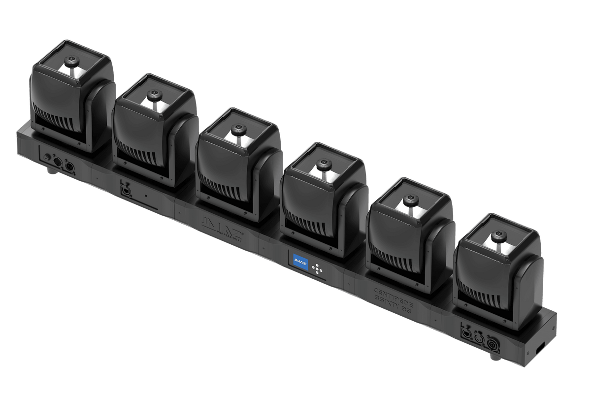 JMAZ PROFESSIONAL CENTIPEDE 3SIXTY B6 - RGBW LED Intelligent 6 Moving Head Bar.