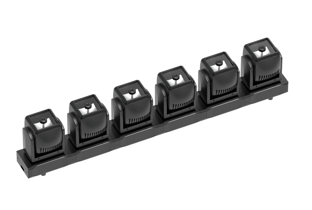 JMAZ PROFESSIONAL CENTIPEDE 3SIXTY B6 - RGBW LED Intelligent 6 Moving Head Bar.
