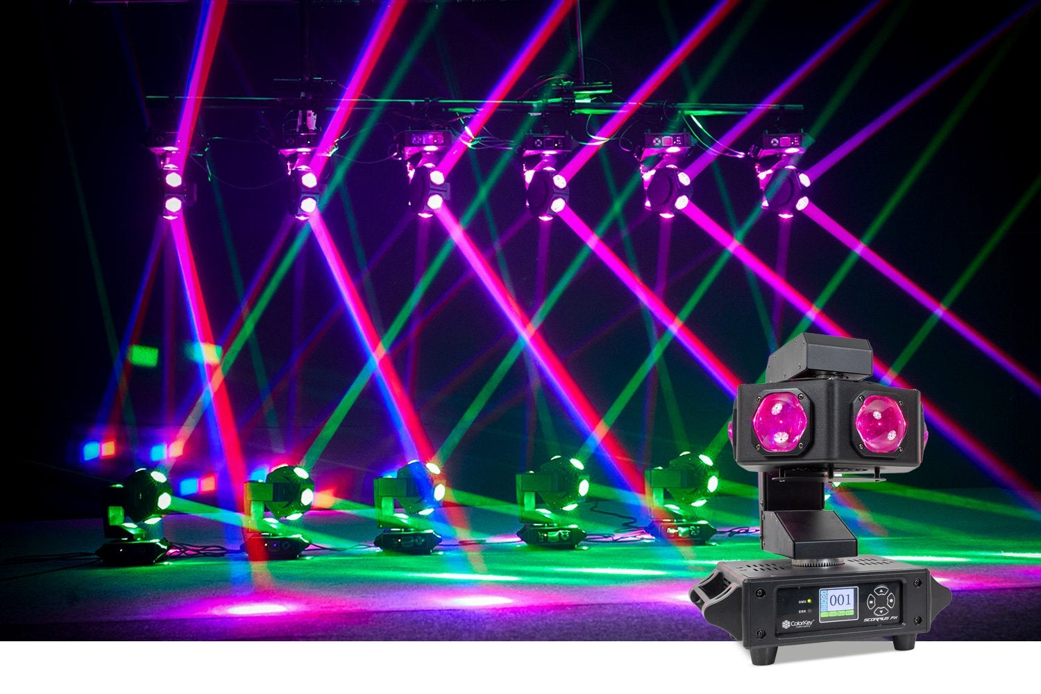 Colorkey Scorpius FX - 6x40W 4-in-1 RGBW LED Effect Fixture