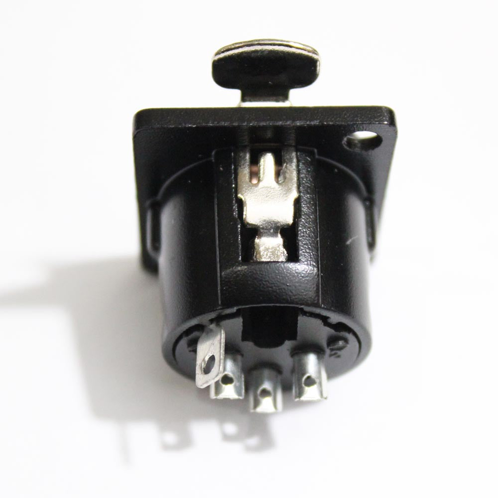 ProX Panel Mount XLR-3 PIN Female Black