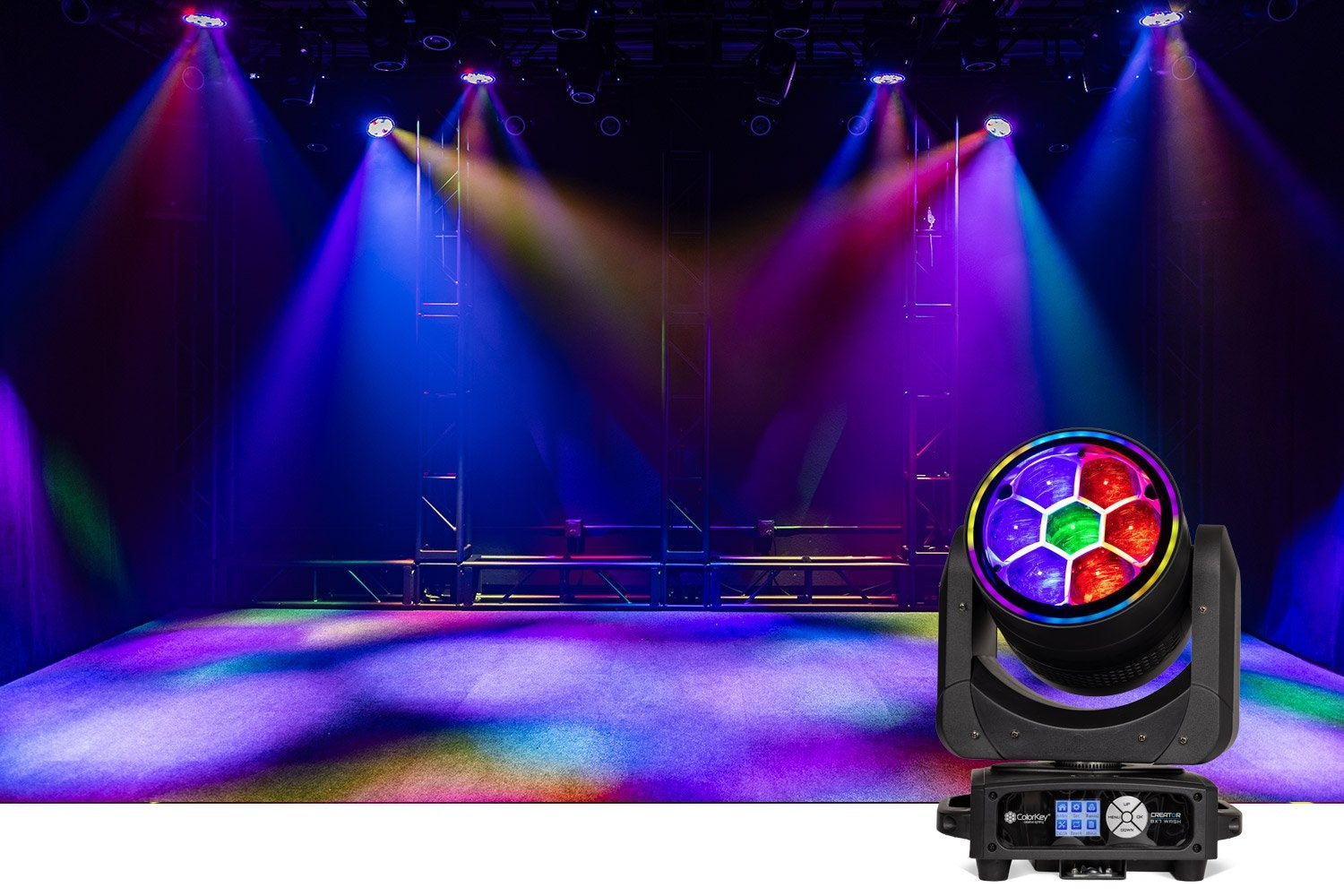 Colorkey Creator BX7 Wash - 280W LED moving head Bee-Eye Luminaire