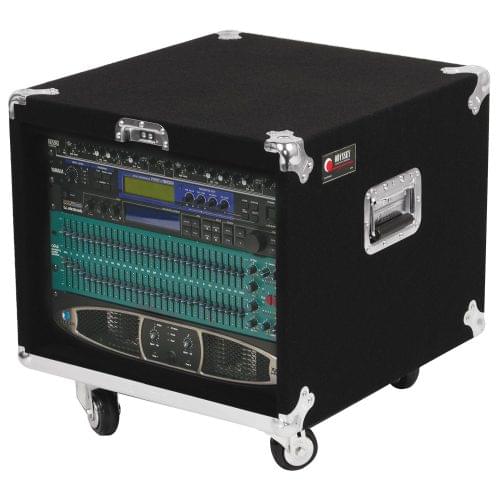Odyssey CRP08W - Pro 8U Carpeted Amp Rack Case with Wheels