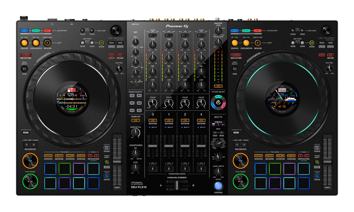 Pioneer DJ DDJ-FLX10 + Magma MGA48041 Case Bundle