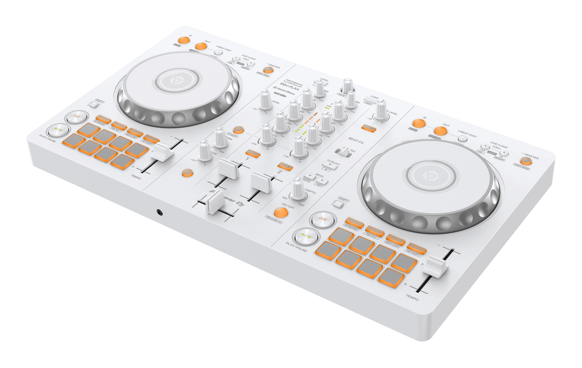 Pioneer DJ DDJ-FLX4-W - 2-Channel DJ Controller for Serato, Rekordbox and djay, Limited White Edition.